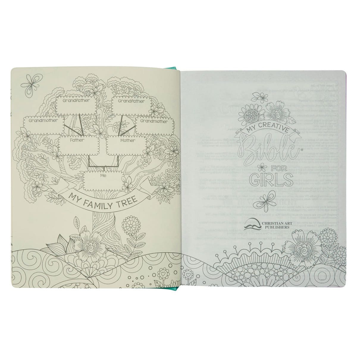 9781642727180_feature5 ESV Turquoise Faux Leather Hardcover My Creative Bible For Girls - Image 14