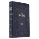 KJV Midnight Blue Antique Frame Faux Leather Full-Size Bible Giant Print Indexed - Image 27