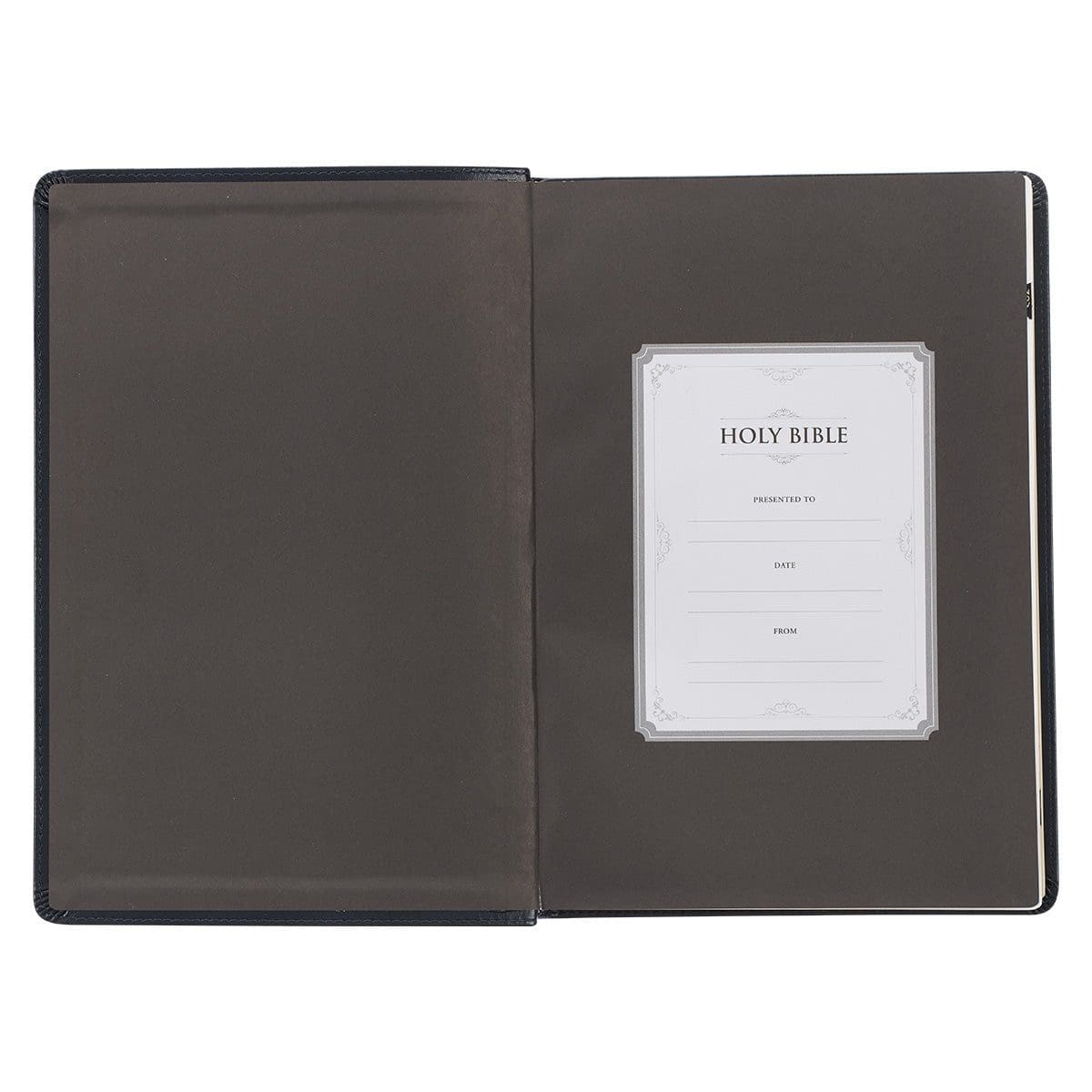 9781642728804_feature3 KJV Midnight Blue Antique Frame Faux Leather Full-Size Bible Giant Print Indexed - Image 28