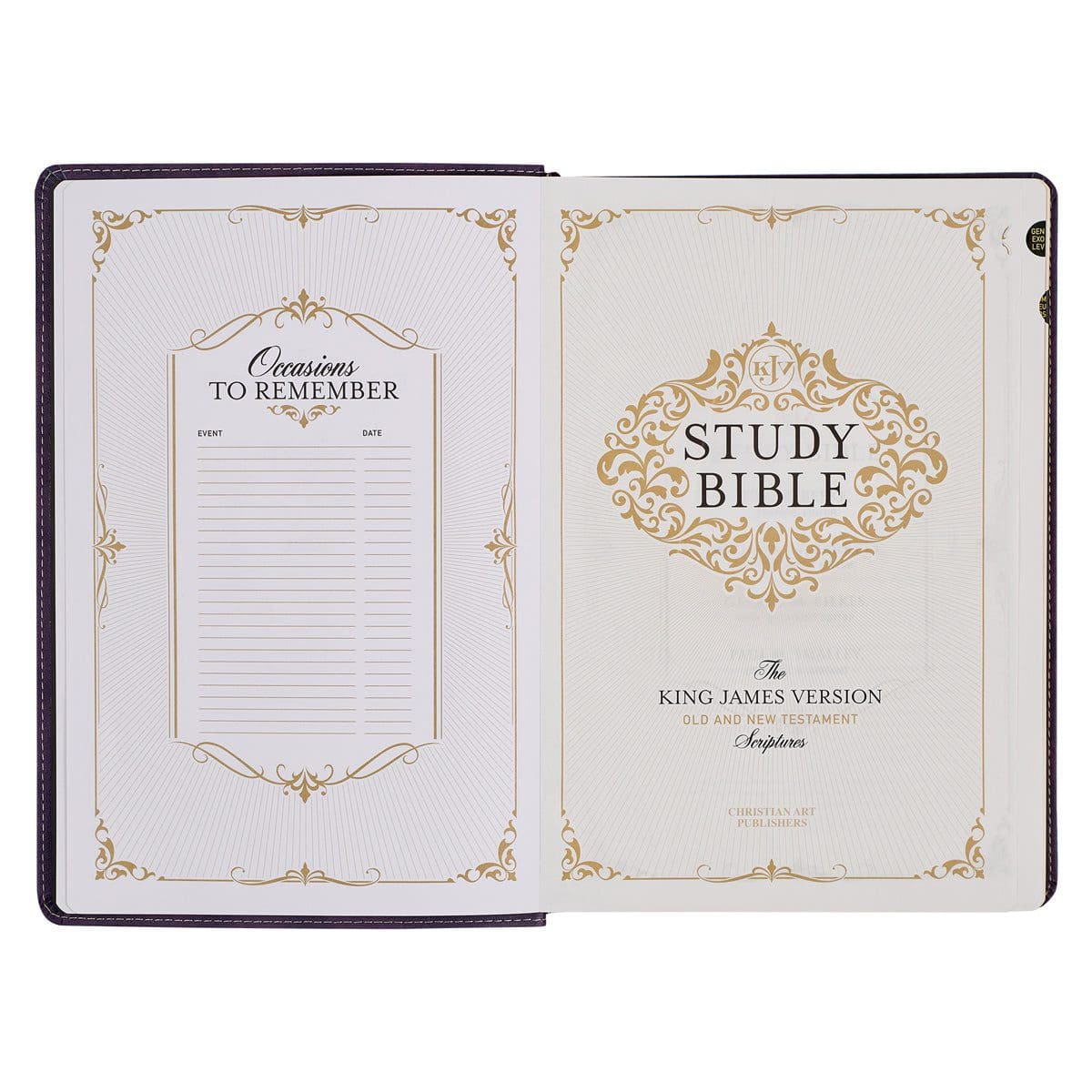 9781642728910_feature4 KJV Purple Faux Leather Flexcover Study Bible Large Print - Image 34