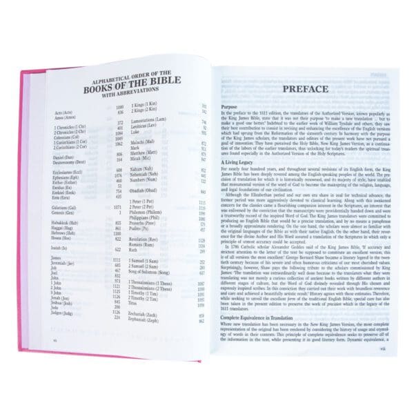 NKJV Pink Hardcover Bible - Image 20