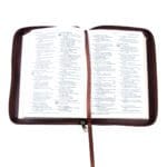 ESV Dark Brown Faux Leather Compact Bible With Zip - Image 29
