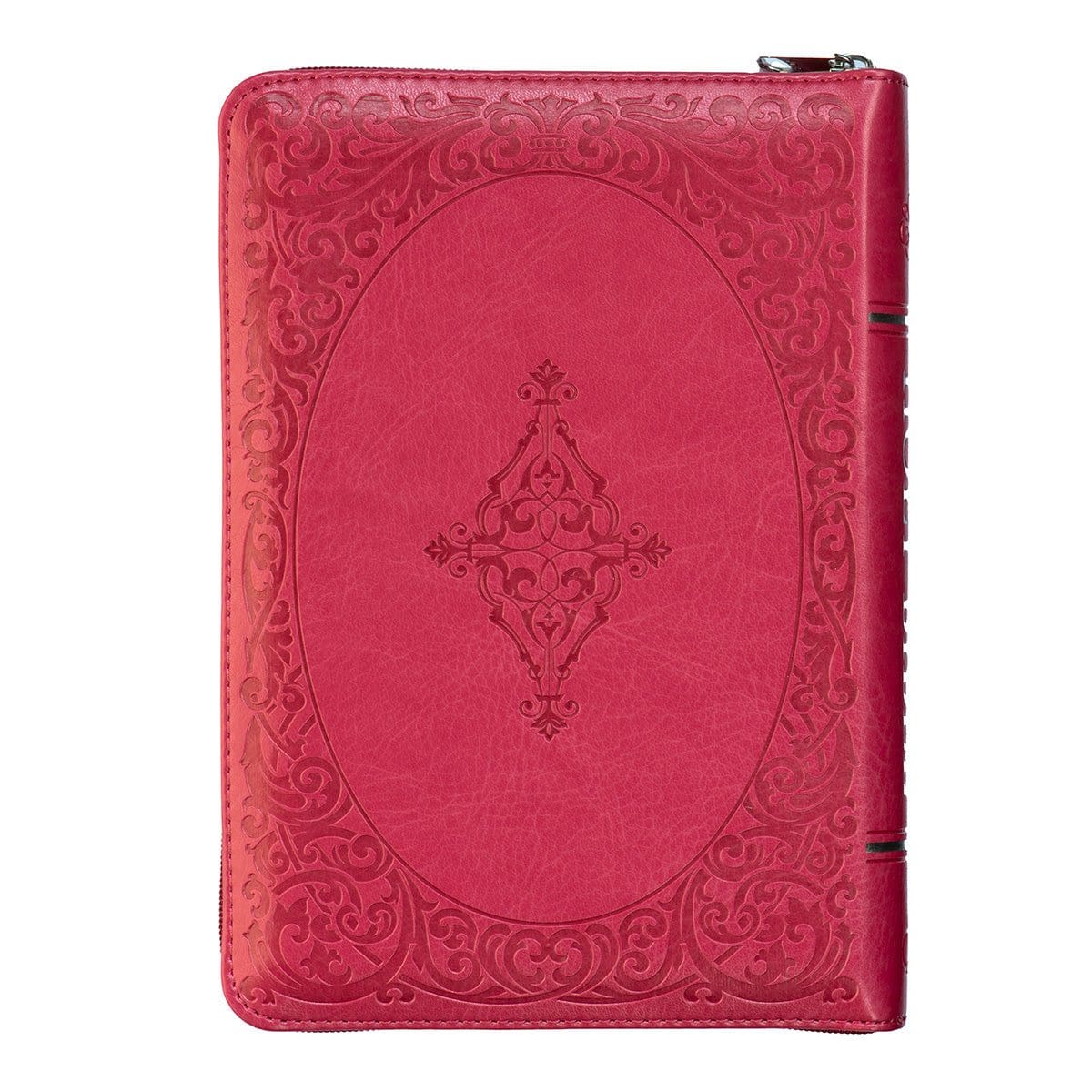9781776370290_back ESV Pink Faux Leather Compact Bible With Zip - Image 1