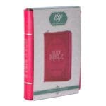 ESV Pink Faux Leather Compact Bible With Zip - Image 2