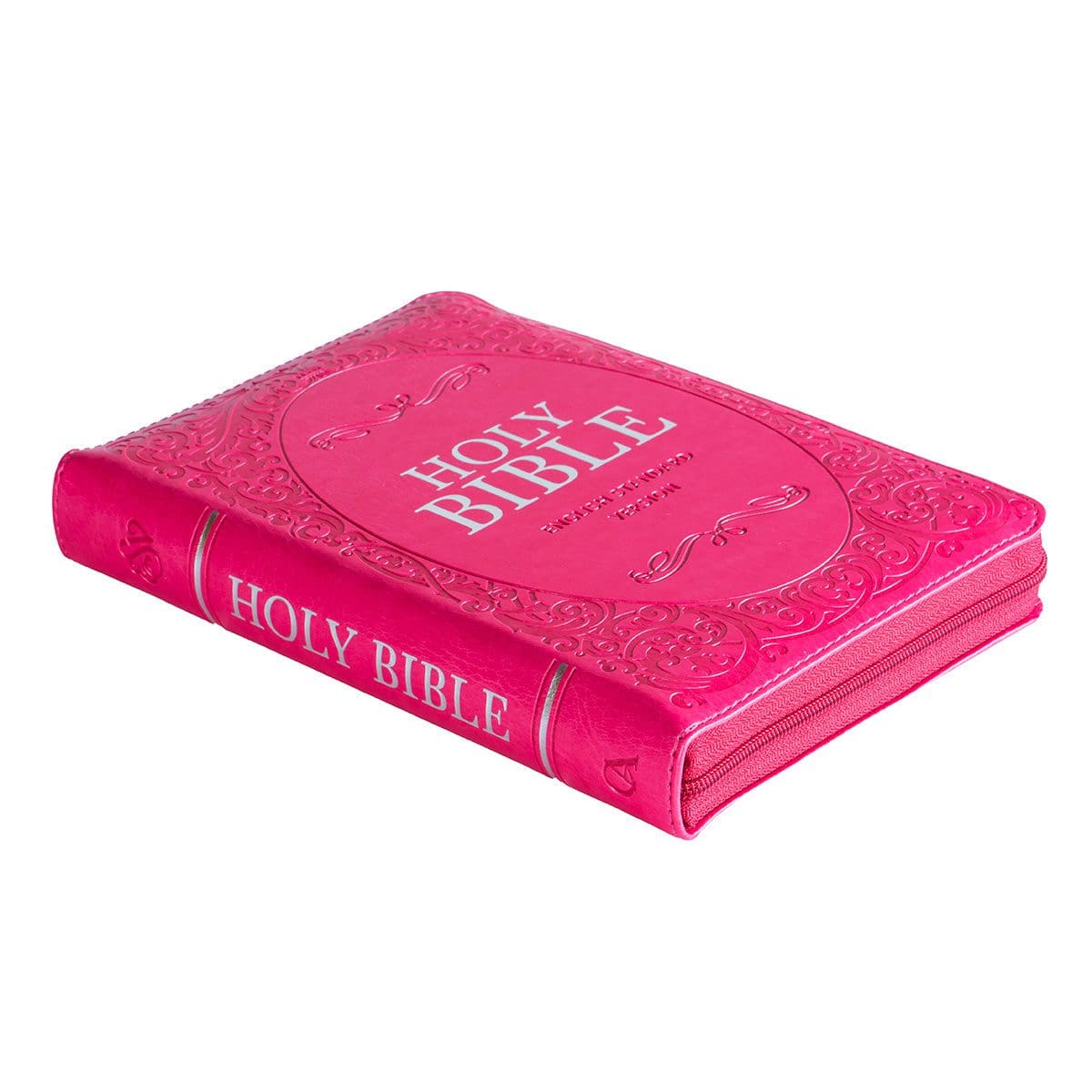 9781776370290_feature2 ESV Pink Faux Leather Compact Bible With Zip - Image 3