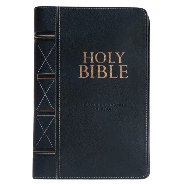 ESV Black Faux Leather Standard Bible Thumb Indexed With Zip - Image 25
