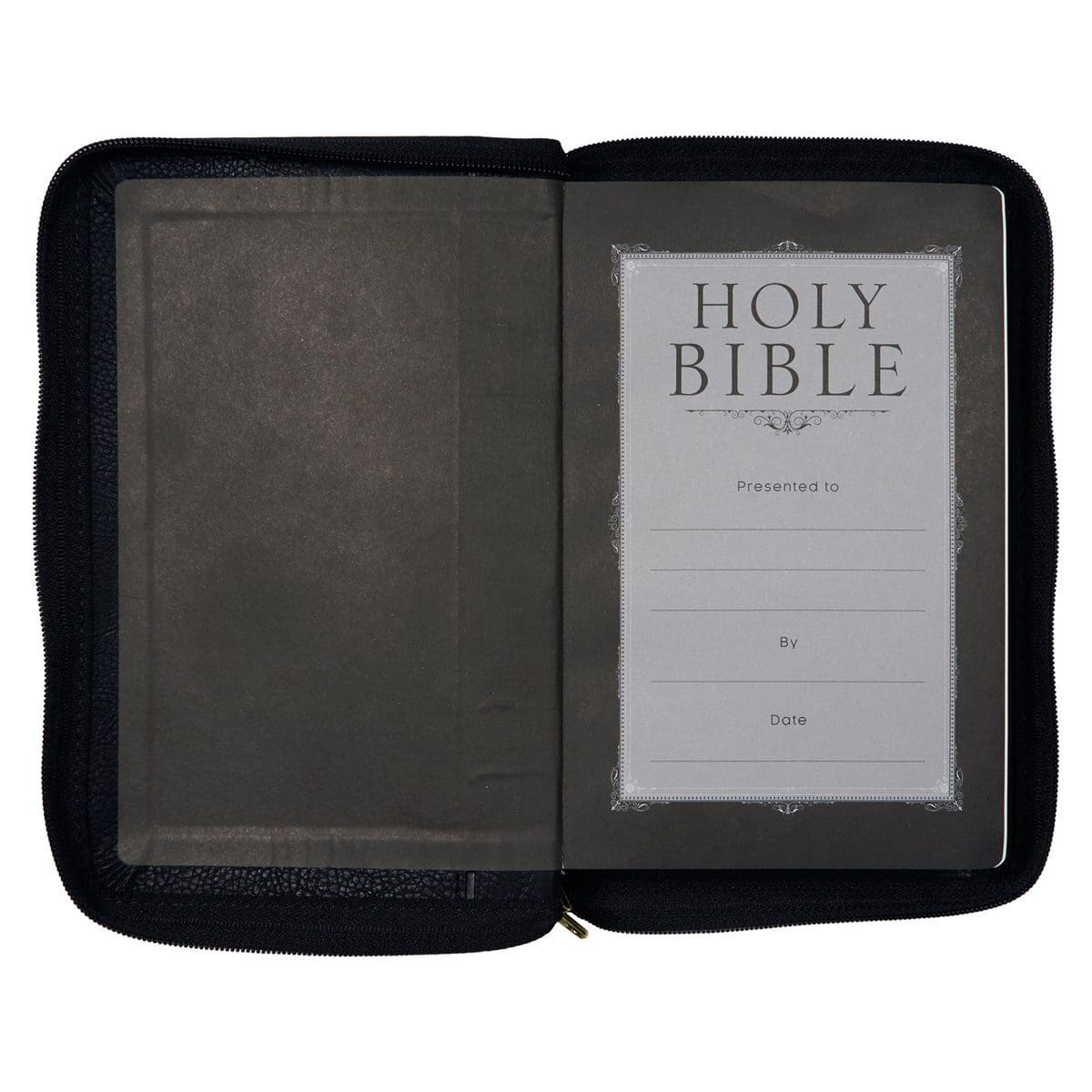 9781776370320_feature3 NLT Black Faux Leather Flexcover Compact Bible With Zip - Image 31