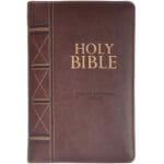 ESV Dark Brown Faux Leather Standard Bible Thumb Indexed With Zip - Image 17