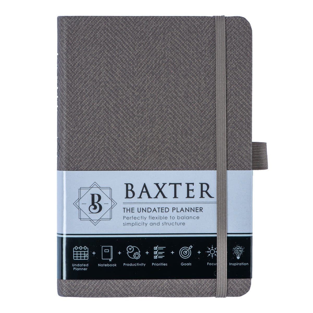 9781776371693_feature1 Baxter Undated Planner Pocket Edition Grey (Durable Synthetic Fiber Flexcover) - Image 29