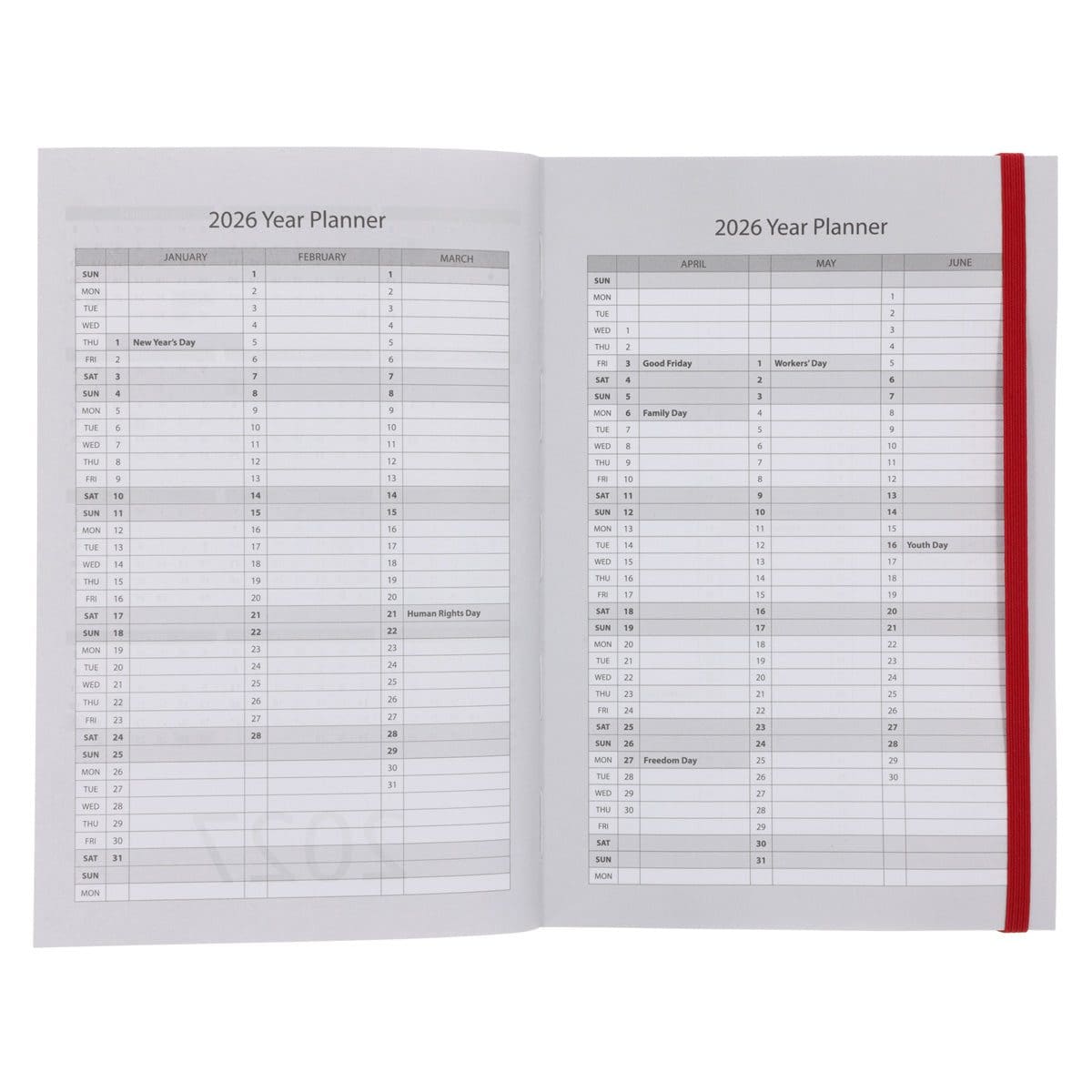 9781776477531_feature3 2026 A5 Diary - Daily Planner - Cherries and Blossoms - Paperback - Image 5