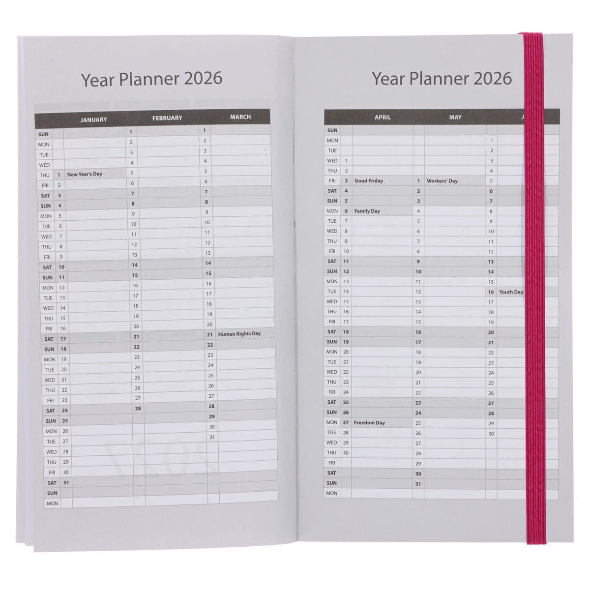 9781776477593_feature3 2026 Pocket Diary - Daily Planner - Florals - Paperback - Image 5