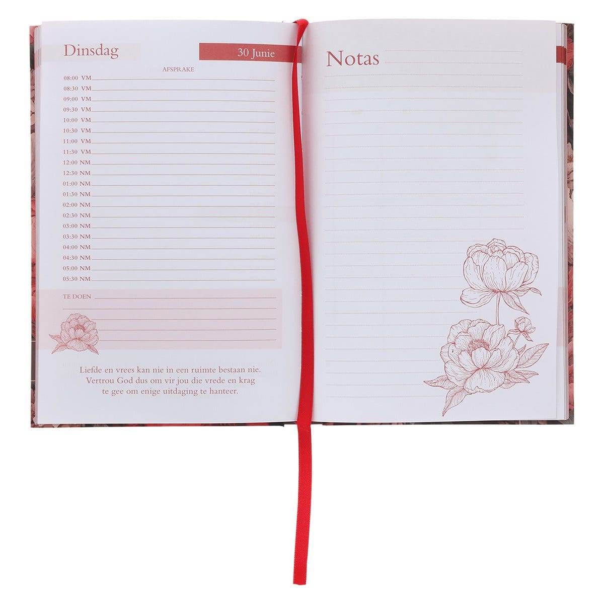 9781776477647_feature4 2026 Nina Smit Dagboek - Dagbeplanner Blomme - Hardeband - Image 5