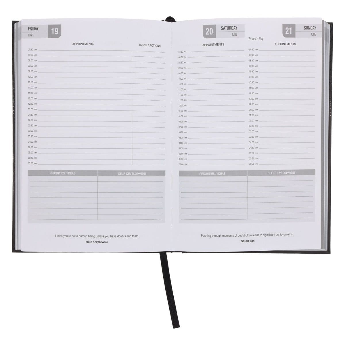 9781776477654_feature5 2026 A5 Business Diary - Daily Planner - Contour Lines - Hardcover - Image 7
