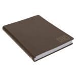 2026 A4 Business Diary - Daily Planner - Architecture Lines Brown - Imitation Leather - Image 3