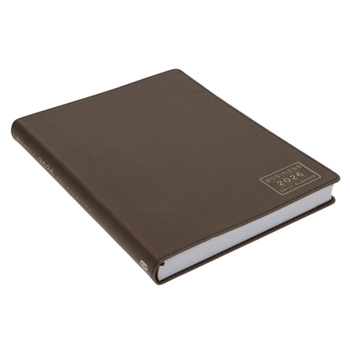 9781776477661_feature1 2026 A4 Business Diary - Daily Planner - Architecture Lines Brown - Imitation Leather - Image 3