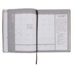 2026 A4 Business Diary - Daily Planner - Architecture Lines Brown - Imitation Leather - Image 6