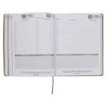2026 A4 Business Diary - Daily Planner - Architecture Lines Brown - Imitation Leather - Image 7
