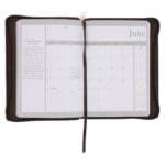 2026 John Maxwell A5 Diary - Daily Planner Brown - Imitation Leather with Zip - Image 6