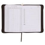 2026 John Maxwell A5 Diary - Daily Planner Brown - Imitation Leather with Zip - Image 7
