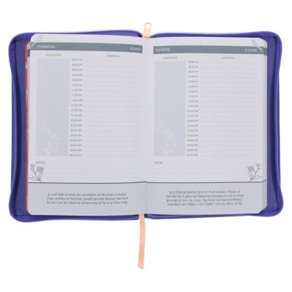 2026 Joyce Meyer A5 Dagboek - Dagbeplanner - Kunsleer met Rits - Image 7