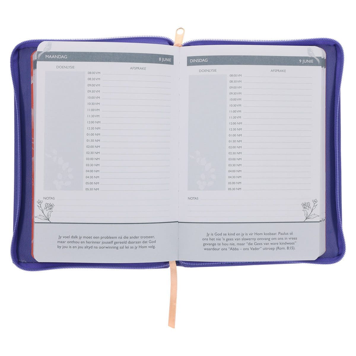9781776477753_feature5 2026 Joyce Meyer A5 Dagboek - Dagbeplanner - Kunsleer met Rits - Image 7