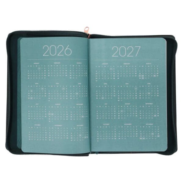 2026 Diary - Daily Planner for Women - Create Balance - Imitation Leather with Zip - Image 5