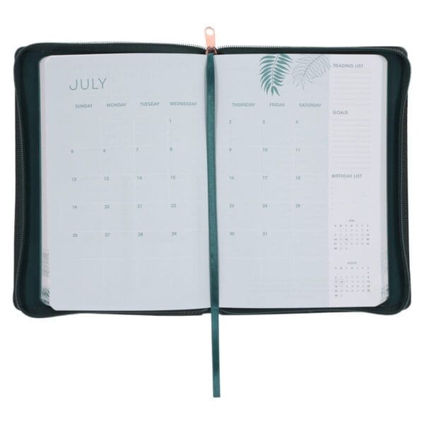 2026 Diary - Daily Planner for Women - Create Balance - Imitation Leather with Zip - Image 6