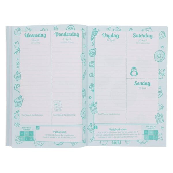 2026 Skooldagboek - Dagbeplanner vir Meisies - Sagteband - Image 8