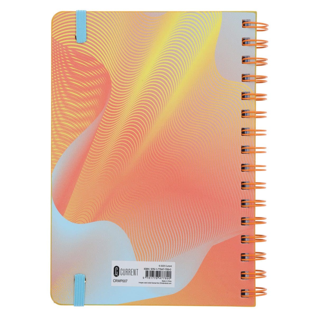 9781776477890_back 2026 A5 Diary - Daily Planner - Yellow and Orange - Wirebound - Image 2