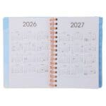 2026 A5 Diary - Daily Planner - Yellow and Orange - Wirebound - Image 4