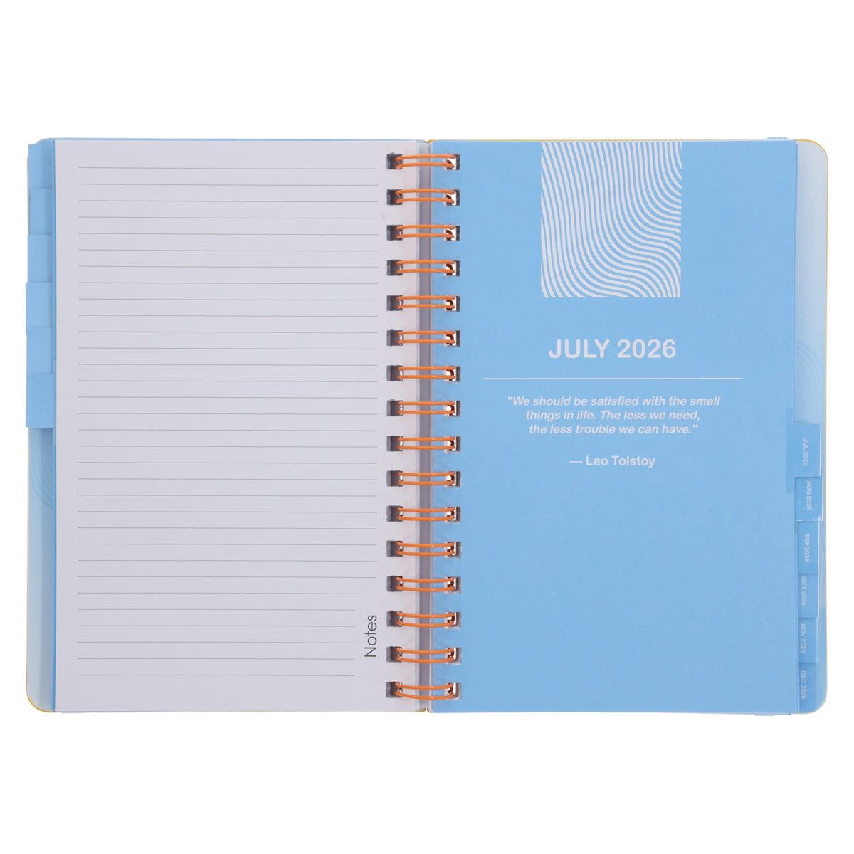 9781776477890_feature3 2026 A5 Diary - Daily Planner - Yellow and Orange - Wirebound - Image 5
