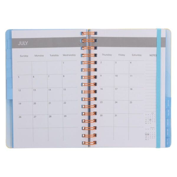 2026 A5 Diary - Daily Planner - Yellow and Orange - Wirebound - Image 6
