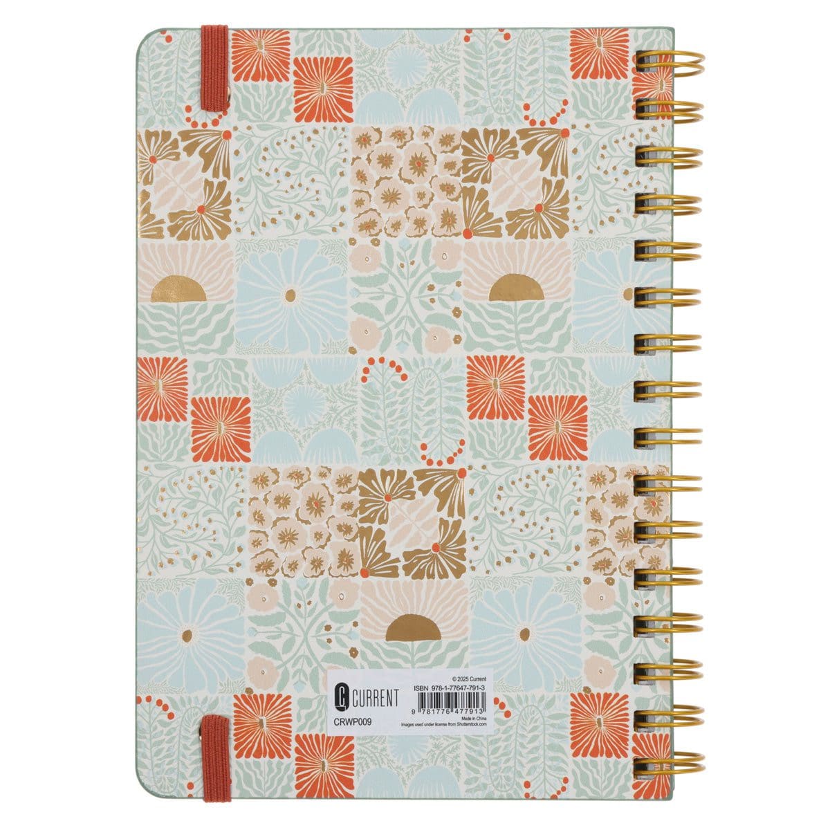 9781776477913_back 2026 A5 Diary - Daily Planner - Retro Flower Box - Wirebound - Image 2