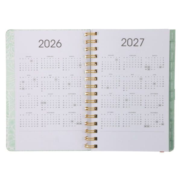 2026 A5 Diary - Daily Planner - Retro Flower Box - Wirebound - Image 4