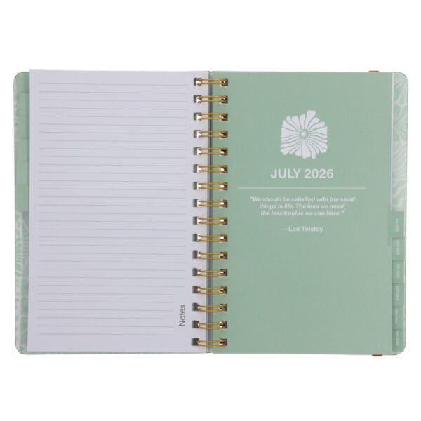 2026 A5 Diary - Daily Planner - Retro Flower Box - Wirebound - Image 5
