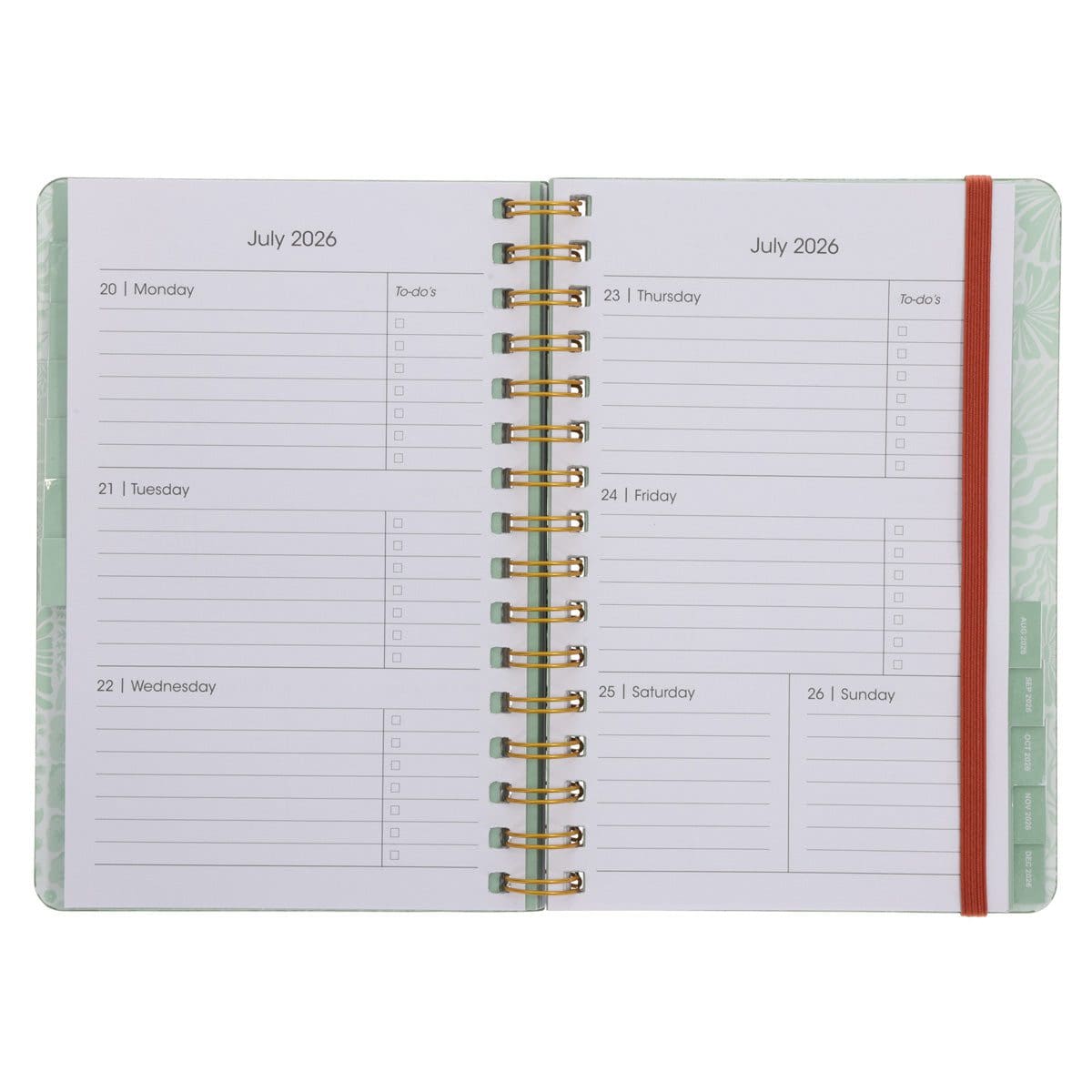 9781776477913_feature5 2026 A5 Diary - Daily Planner - Retro Flower Box - Wirebound - Image 7