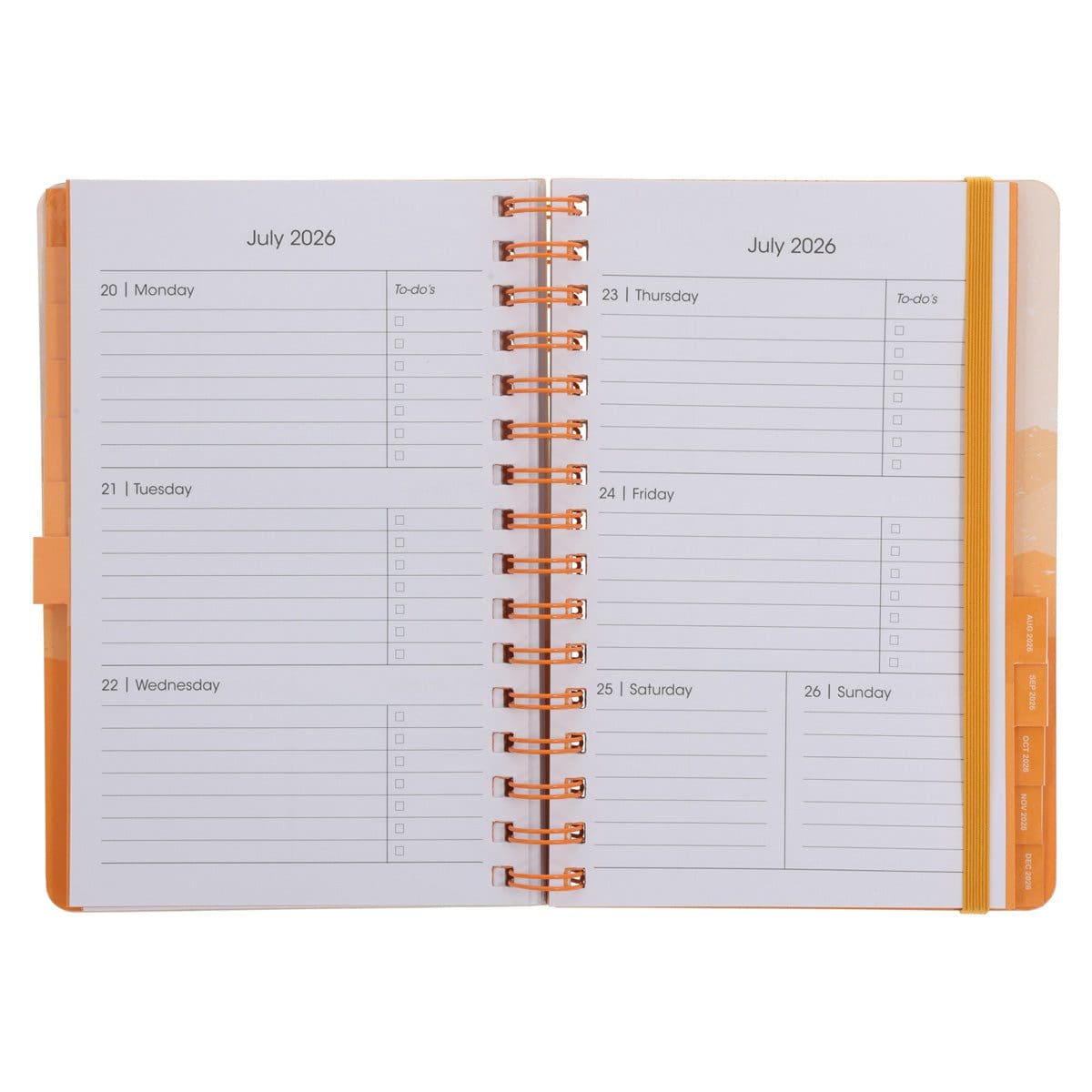 9781776477920_feature5 2026 A5 Diary - Daily Planner - Abstract Landscape - Wirebound - Image 7