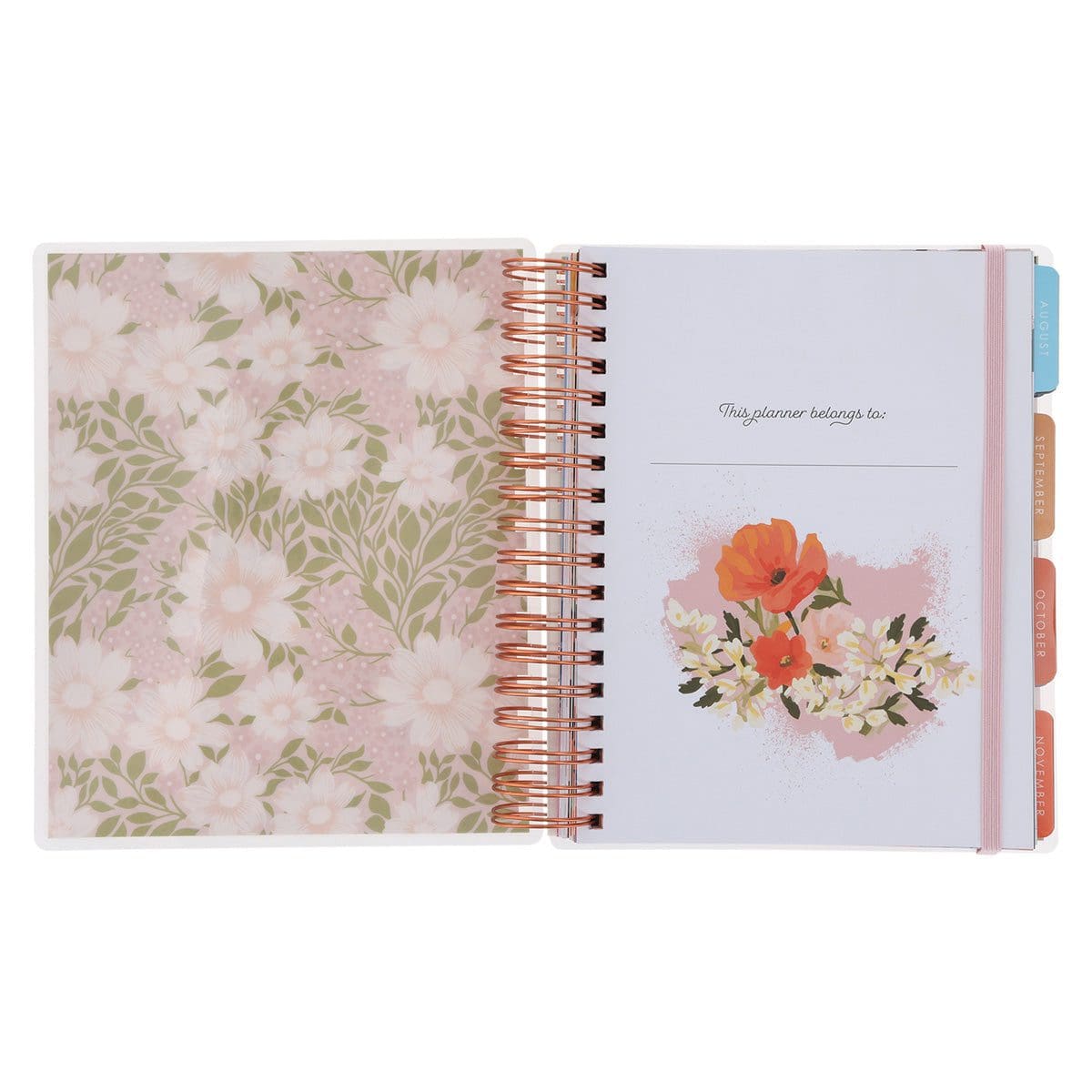 9781959982081_feature2 2026 Diary - 18-Month Planner for Women - Thankful Grateful Blessed - Wirebound - Image 4