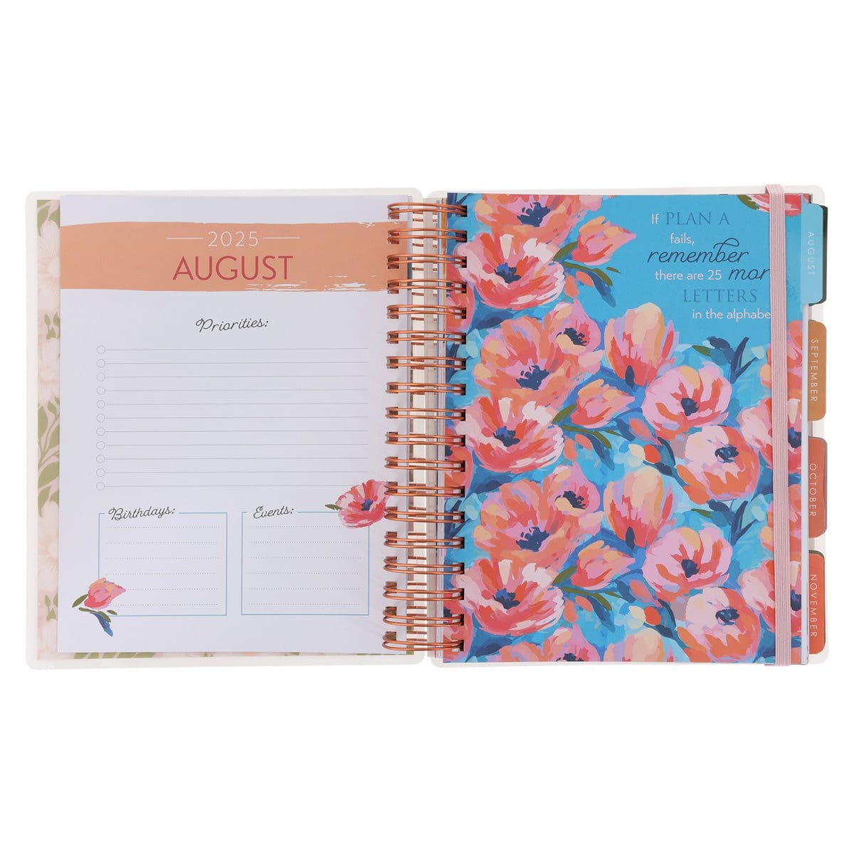 9781959982081_feature3 2026 Diary - 18-Month Planner for Women - Thankful Grateful Blessed - Wirebound - Image 5