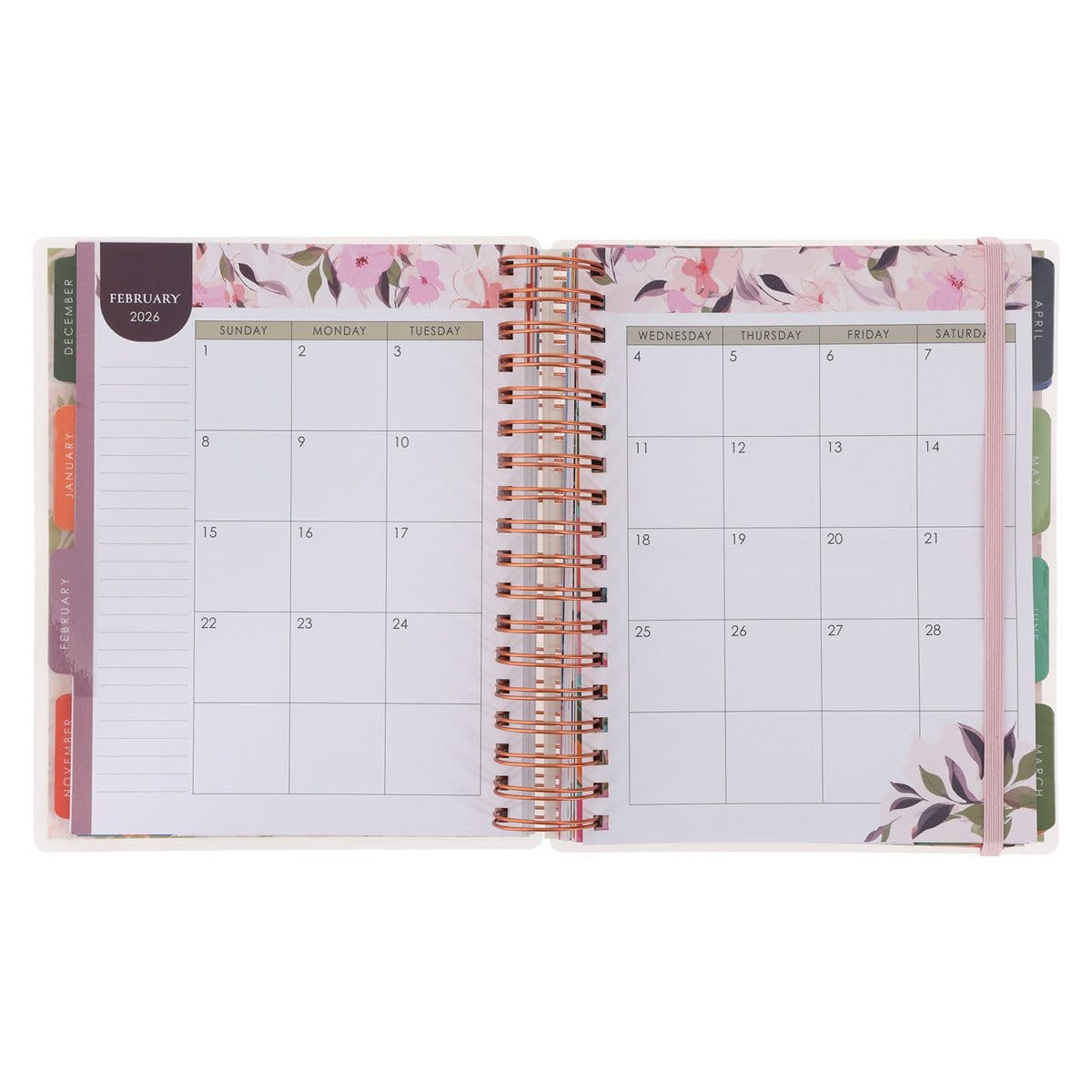 9781959982081_feature4 2026 Diary - 18-Month Planner for Women - Thankful Grateful Blessed - Wirebound - Image 6