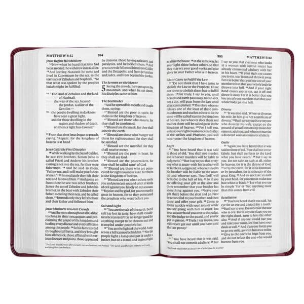 ESV Raspberry Floral Design Imitation Leather Value Thinline Bible - Image 3