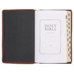 KJV Brown Genuine Leather Flexcover Deluxe Gift Bible Indexed - Image 3