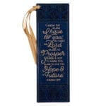 I Know The Plans I Have For You Jeremiah 29:11 Navy (Faux Leather Bookmark) - Image 11