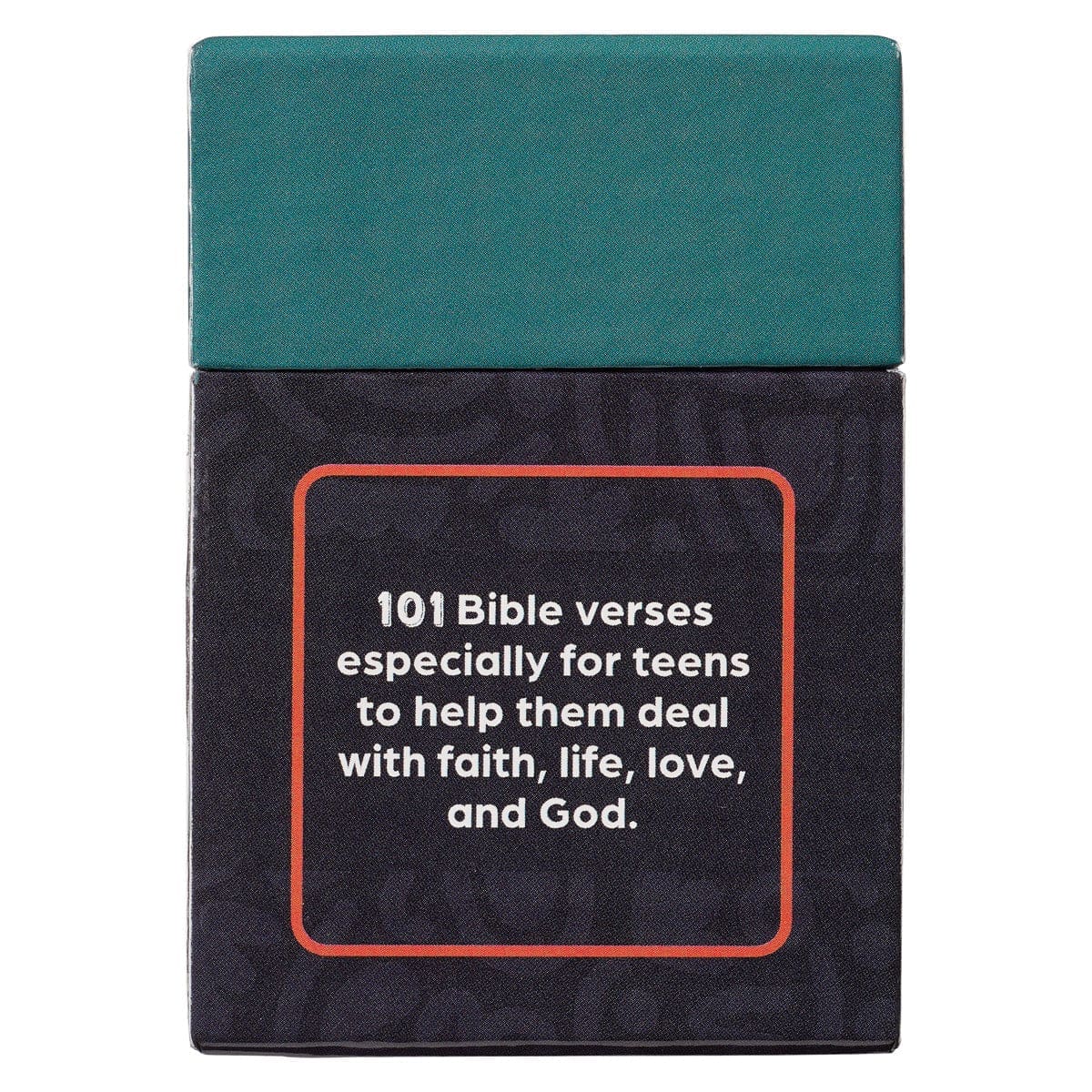 1220000322530_back 101 Favorite Bible Verses For Teens Boxed Cards - Image 2