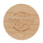 Many Women Do Noble Things but You Surpass Them All Lavender Breeze Scented Candle with Bamboo Lid - Image 20