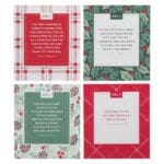 Christmas Plaid Advent Calendar Card Set with Stand - Image 3