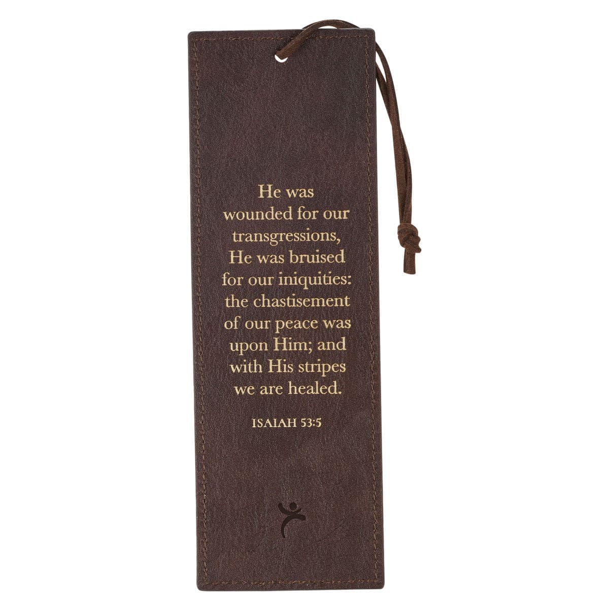 1220000720152_back Amazing Grace Crown of Thorns Faux Leather Bookmark - Image 2
