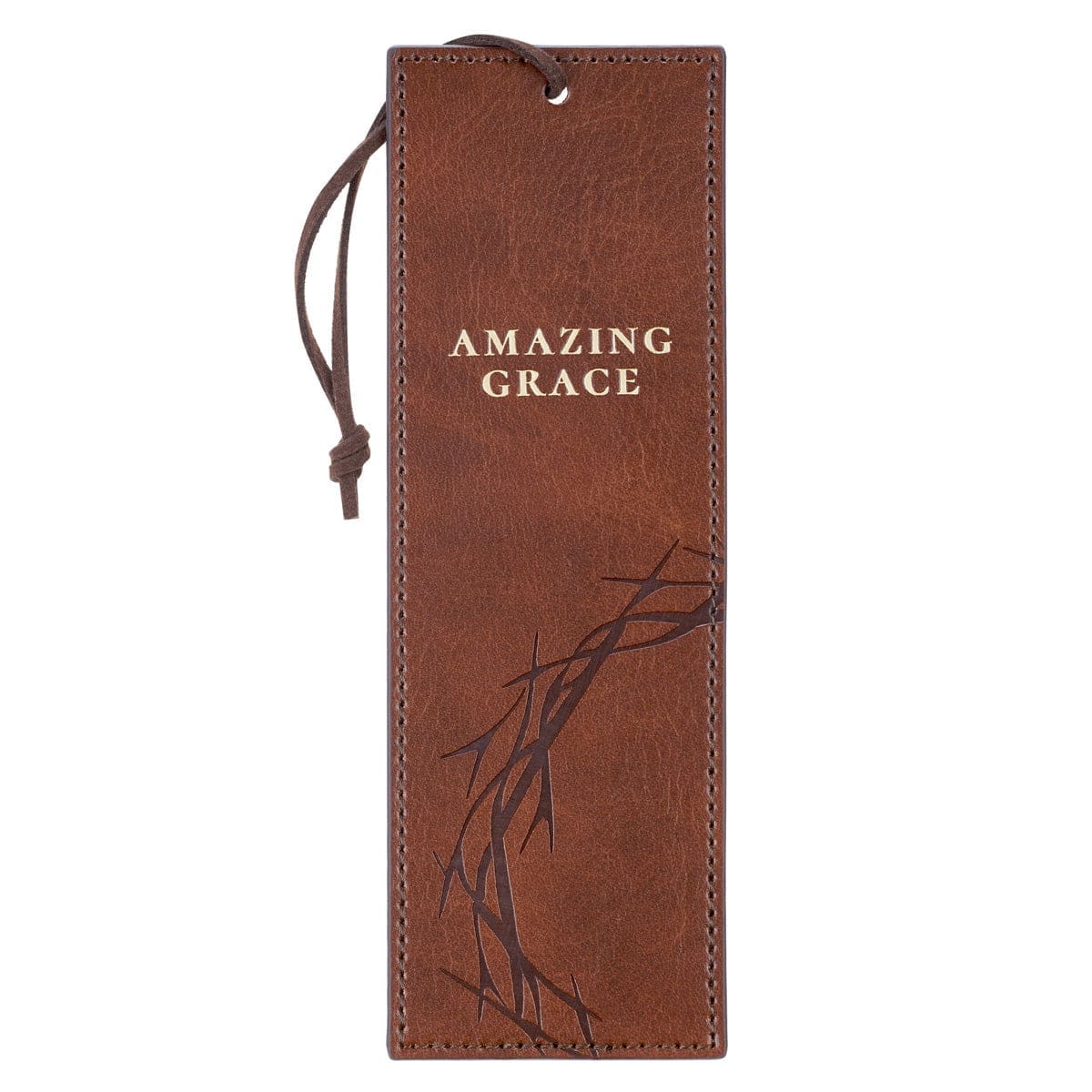 1220000720152_front_58550f9e-715f-4d5e-996c-a962f0b69851 Amazing Grace Crown of Thorns Faux Leather Bookmark - Image 1