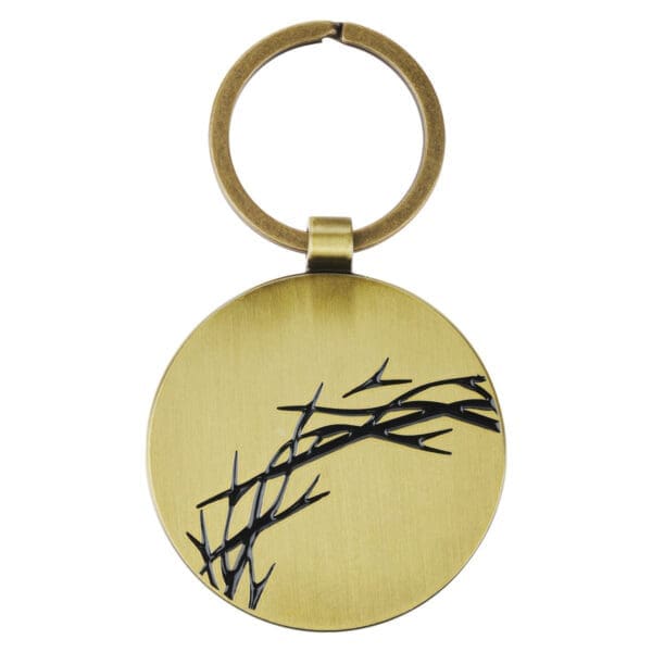 Amazing Grace Crown of Thorns Metal Key Ring - Image 1