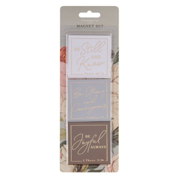 Be Strong and Courageous Three-Piece Magnetic Set - Image 1